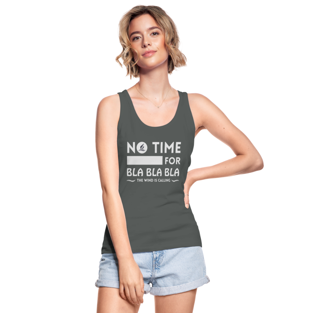 Frauen Bio Tank Top -bla bla bla- - Anthrazit