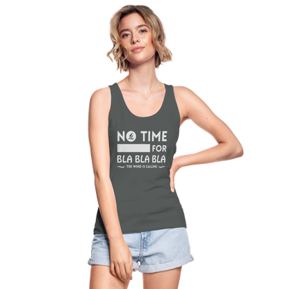 Frauen Bio Tank Top -bla bla bla- - Anthrazit