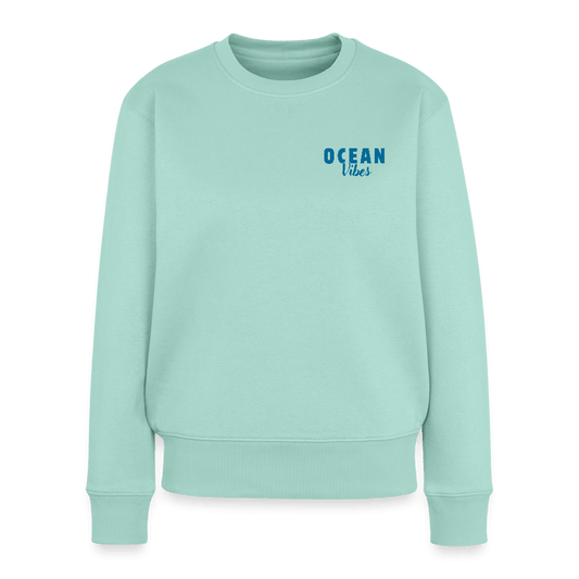 Frauen Premium Pullover -happiest- - Mint 