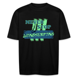 Stanley/Stella Unisex Oversize Bio-T-Shirt -never stop windsurfing- - Schwarz
