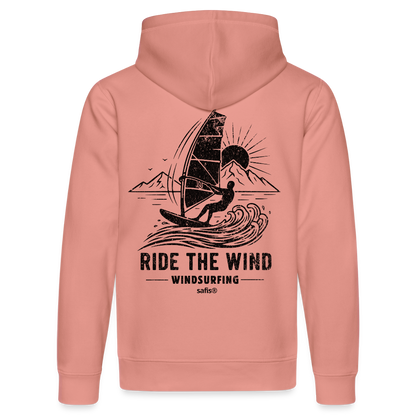 Unisex Bio-Hoodie DRUMMER -ride the wind- - Altrosa