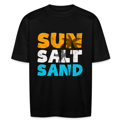 Unisex Oversize Bio-T-Shirt -sun salt sand- - Schwarz