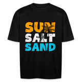 Unisex Oversize Bio-T-Shirt -sun salt sand- - Schwarz