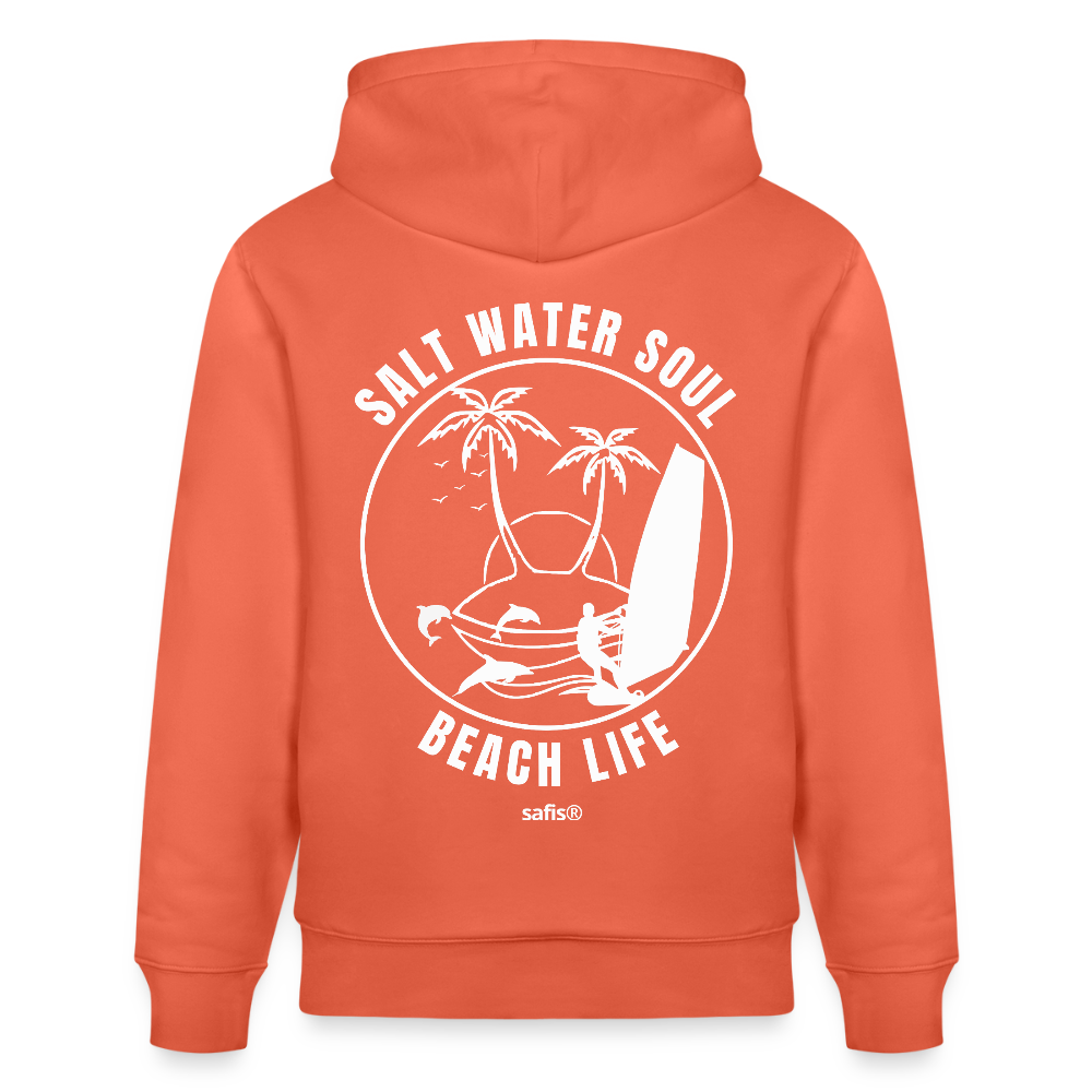Unisex Bio-Hoodie CRUISER -salt water soul- - Hellrot