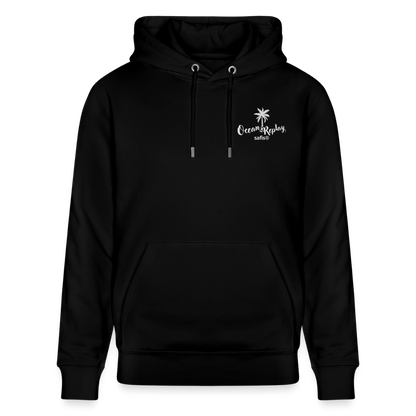 safis® Windsurfer Unisex Bio-Hoodie Cruiser -Ocean Replay- - Schwarz
