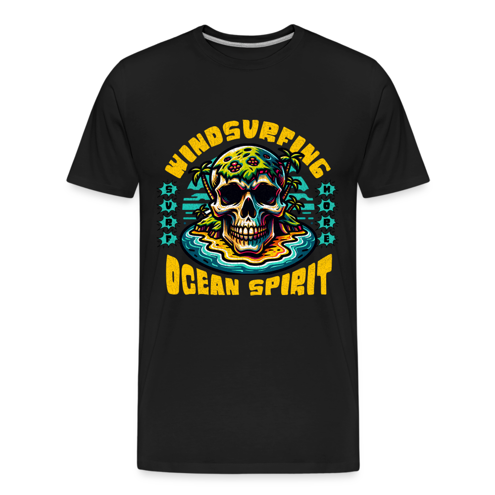 Männer Premium Bio T-Shirt -ocean spirit- - Schwarz