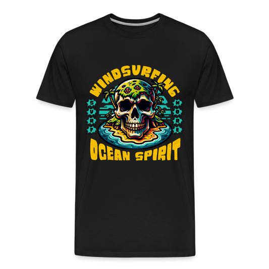 Männer Premium Bio T-Shirt -ocean spirit- - Schwarz