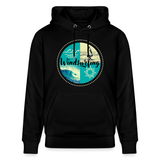 Unisex Bio-Hoodie CRUISER -ocean- - Schwarz