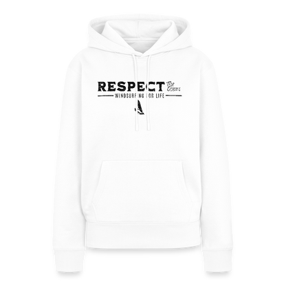 Frauen Premium Hoodie -respect- - Weiß