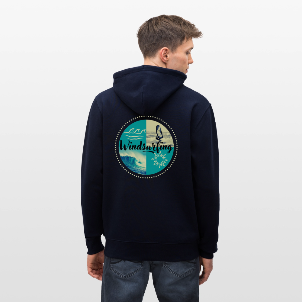Unisex Bio-Kapuzenjacke CULTIVATOR -ocean- - Navy