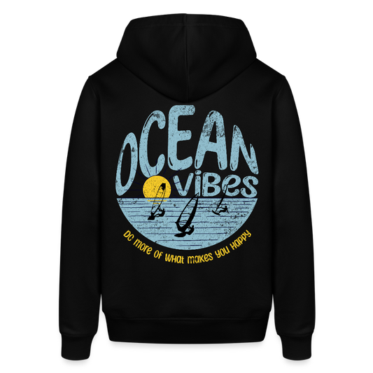 Unisex Bio-Hoodie -do more- - Schwarz