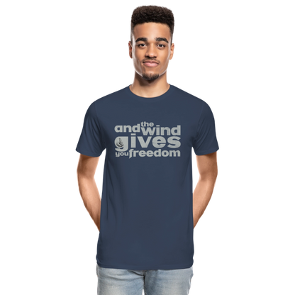 Männer Premium Bio T-Shirt -freedom- - Navy