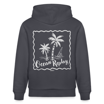 Unisex Bio-Hoodie CRUISER -ocean replay- - Indigoblau