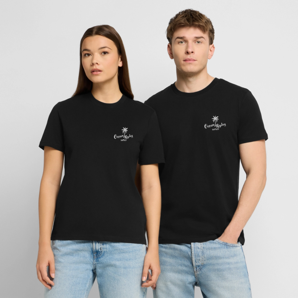 Unisex Bio-T-Shirt Creator -Ocean replay- - Schwarz
