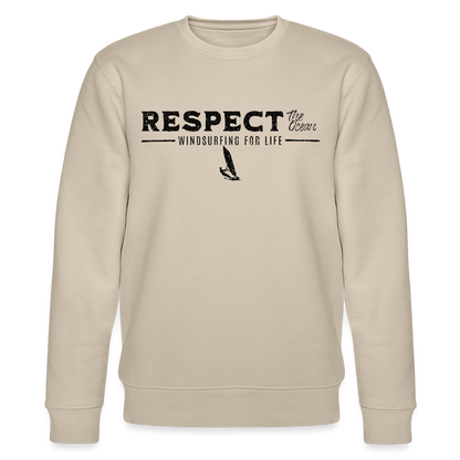 Unisex Bio-Sweatshirt CHANGER -respect- - Beige