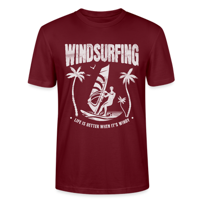 Unisex T-Shirt CRAFTER -better life- - Burgunderrot