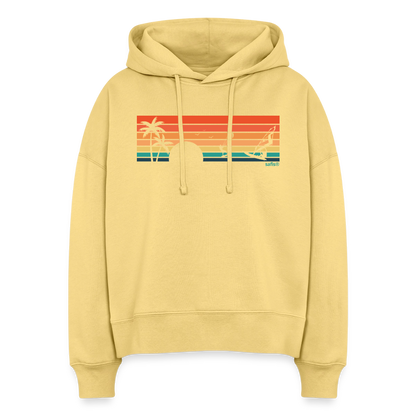 -sunset- Stanley/Stella Boxy Frauen Bio Hoodie Nora - Hellgelb