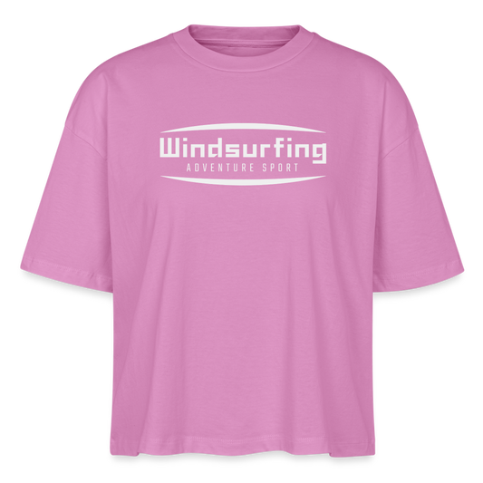 Frauen Boxy Bio-T-Shirt -adventure sport- - Pink