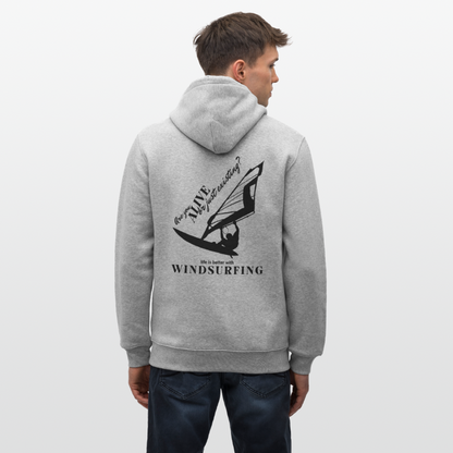 Unisex Bio-Hoodie CRUISER -are you alive- - Grau meliert 