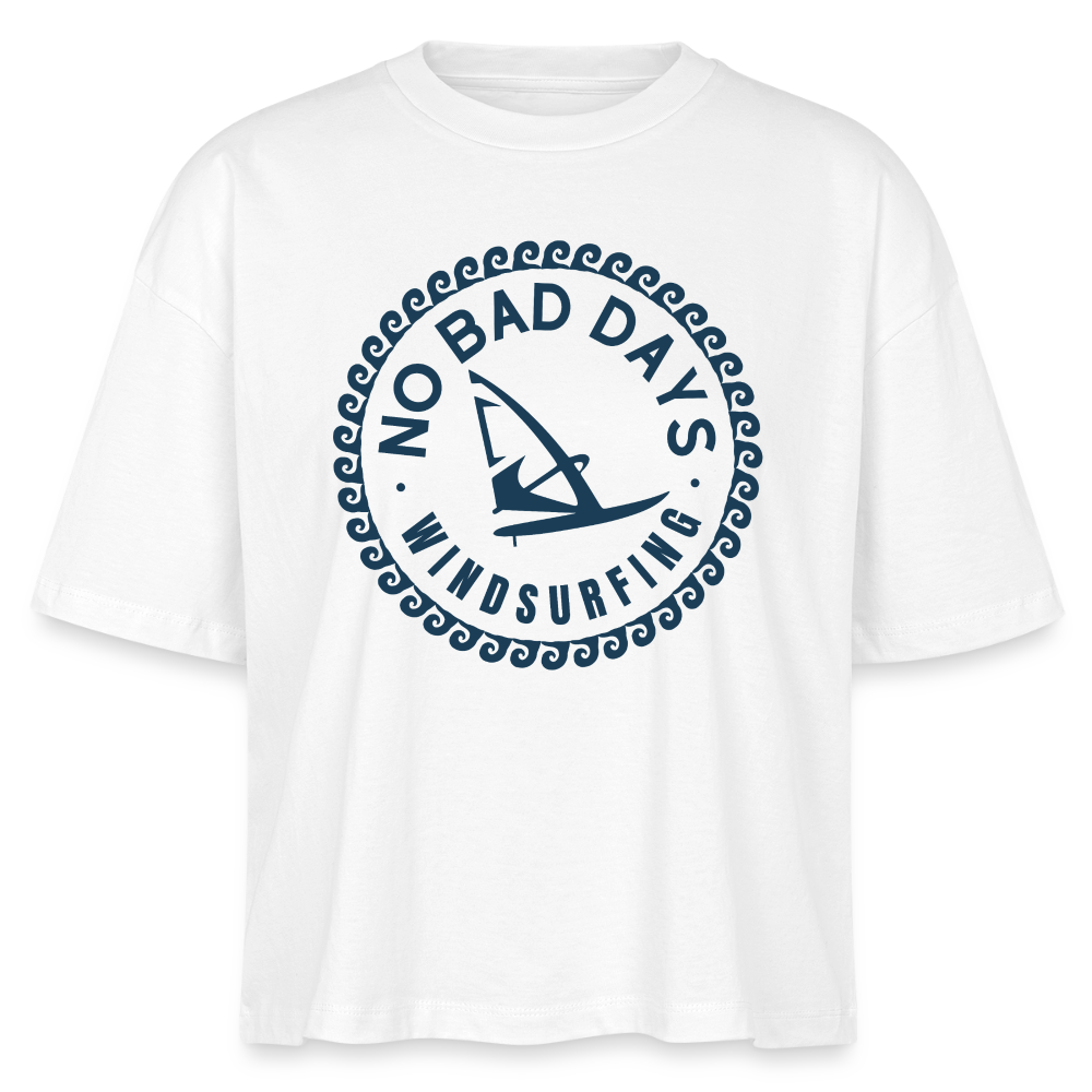 safis Frauen Windsurf Bio-T-Shirt Nova -no bad days- - Weiß