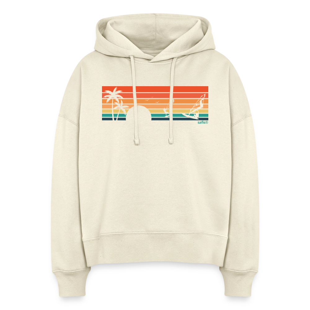 -sunset- Stanley/Stella Boxy Frauen Bio Hoodie Nora - Natur