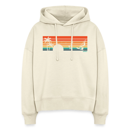 -sunset- Stanley/Stella Boxy Frauen Bio Hoodie Nora - Natur