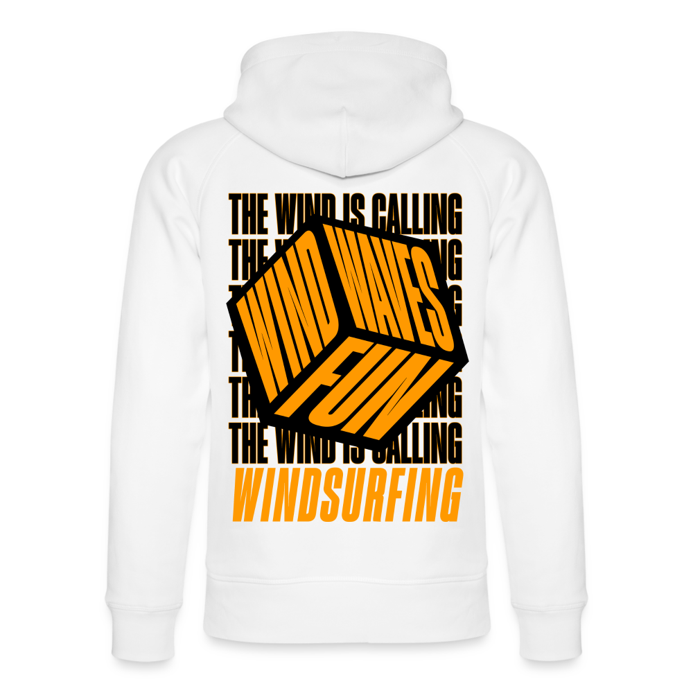 Unisex Bio-Hoodie -wind waves fun- - Weiß