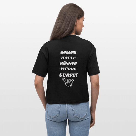 Boxy Bio-T-Shirt surfe! für Windsurferinnen.  