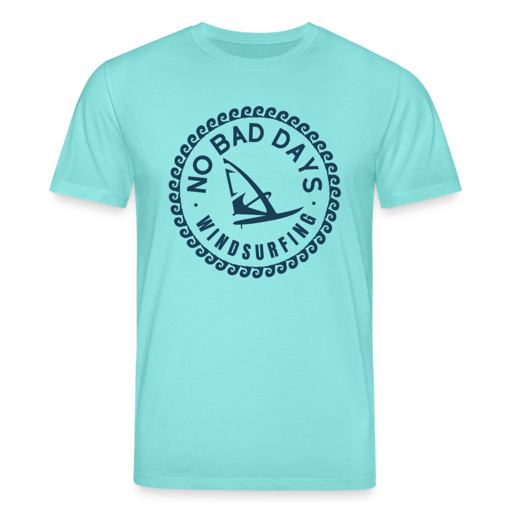 safis Windsurf Bio-T-Shirt  CREATOR -no bad days- - Poolblau