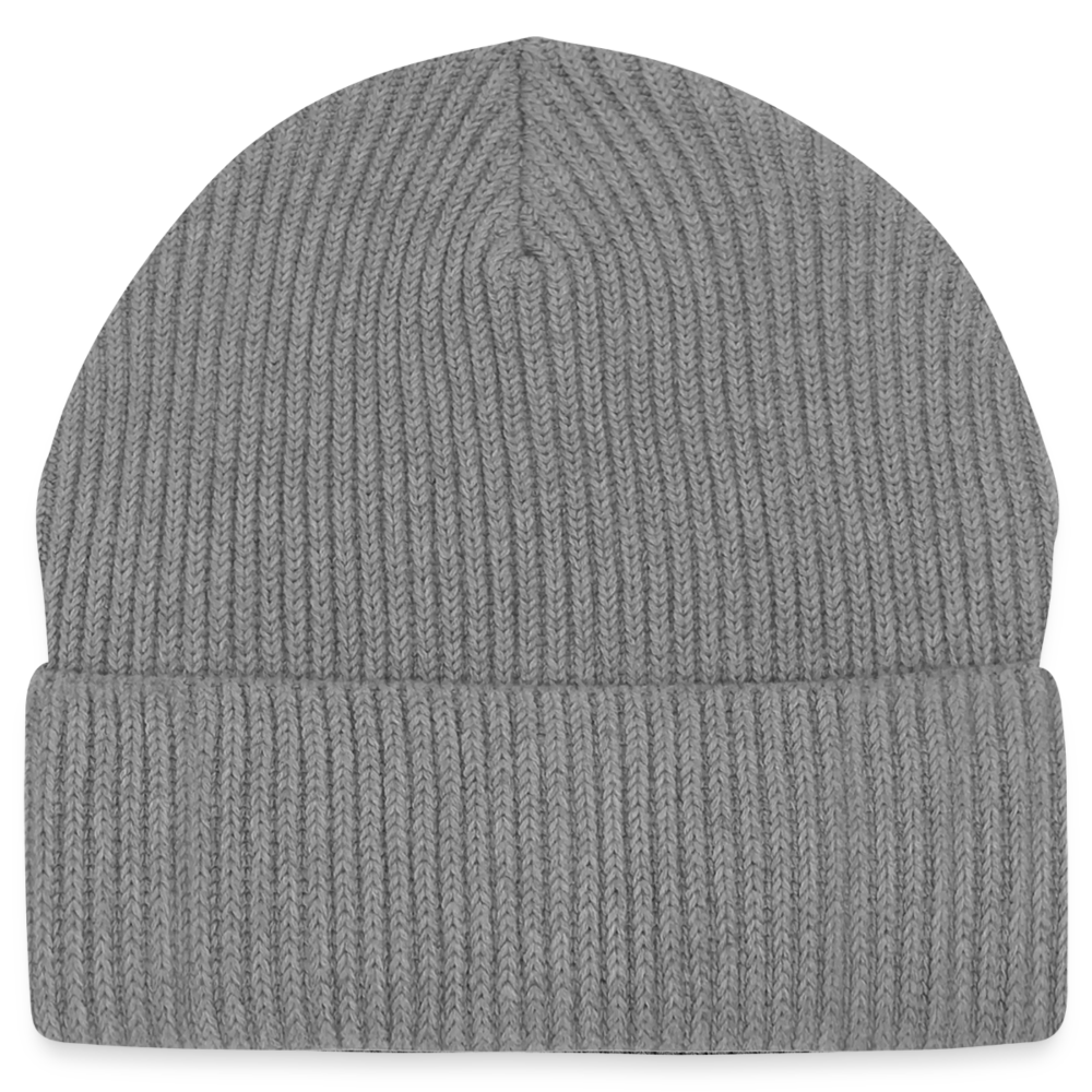 Unisex Bio BEANIE - Hellgrau marmoriert