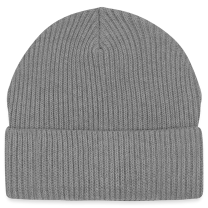 Unisex Bio BEANIE - Hellgrau marmoriert