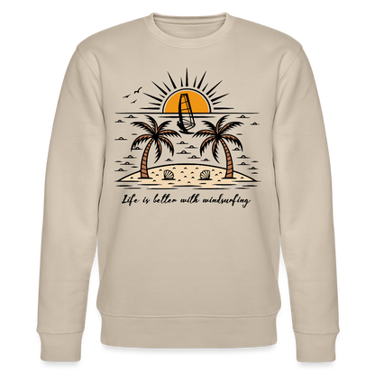 Unisex Bio-Sweatshirt CHANGER -better life- - Beige