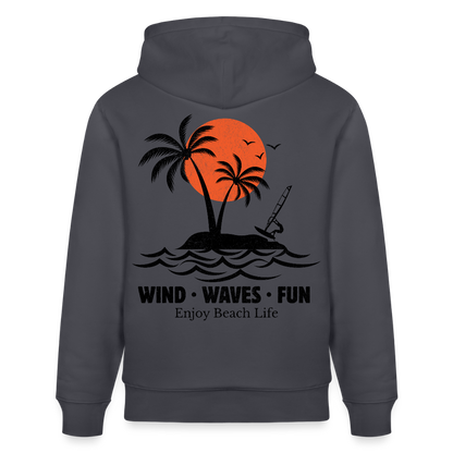 Unisex Bio-Hoodie CRUISER -enjoy life- - Indigoblau