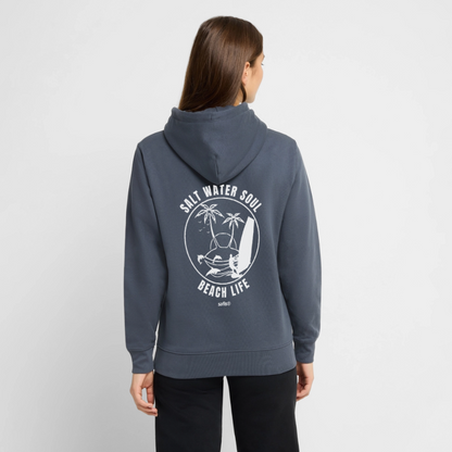 Unisex Bio-Hoodie CRUISER -salt water soul- - Indigoblau
