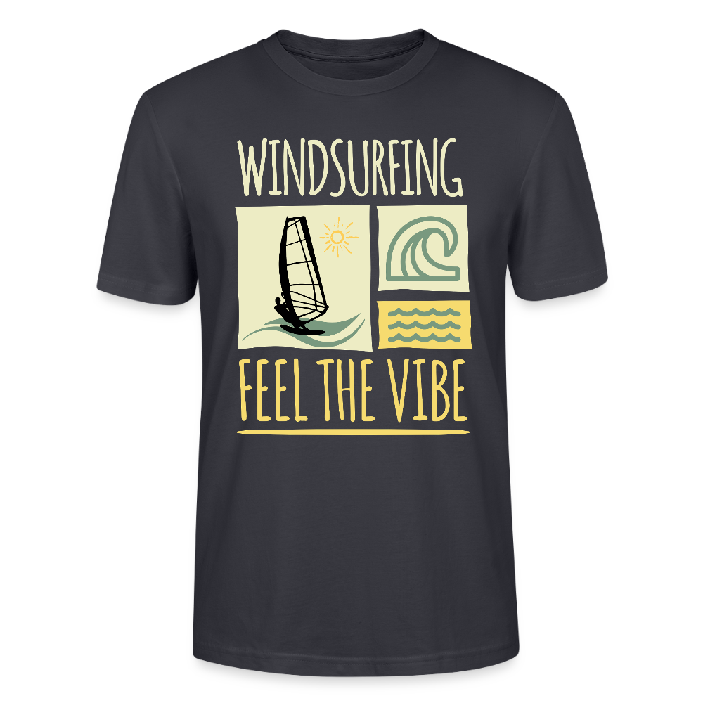 Unisex T-Shirt CRAFTER -feel the vibe- - Dunkles Graublau