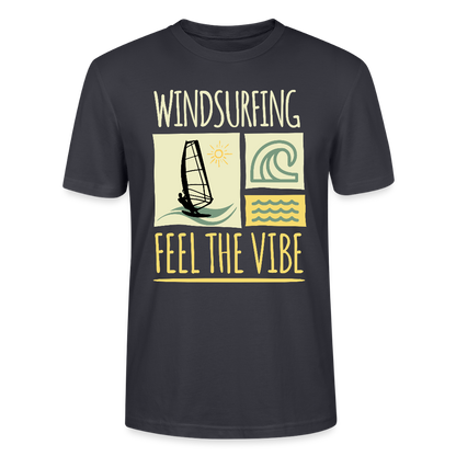 Unisex T-Shirt CRAFTER -feel the vibe- - Dunkles Graublau