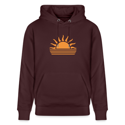 Unisex Bio-Hoodie CRUISER -sunset- - Maroon