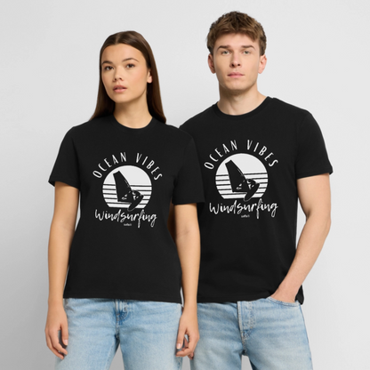 Unisex Bio-T-Shirt CREATOR -ocean vibes sunset- - Schwarz