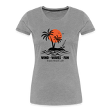 Frauen Premium Bio T-Shirt -enjoy life- - Grau meliert