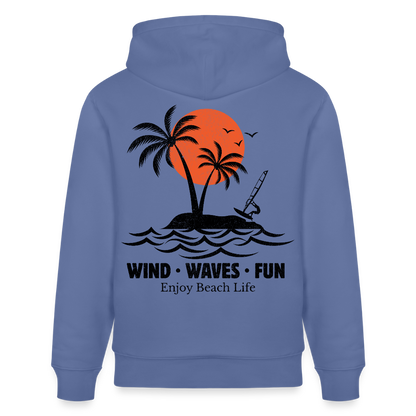 Unisex Bio-Hoodie CRUISER -enjoy life- - Blau