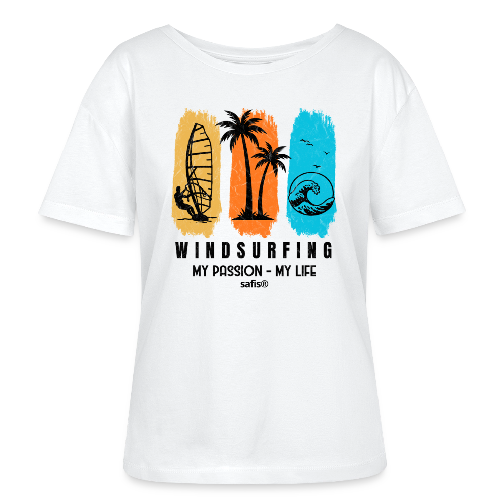 safis® Windsurfshirt Frauen -my passion my life- - Weiß