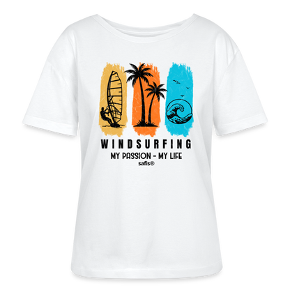 safis® Windsurfshirt Frauen -my passion my life- - Weiß