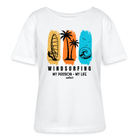safis® Windsurfshirt Frauen -my passion my life- - Weiß