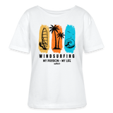 safis® Windsurfshirt Frauen -my passion my life- - Weiß