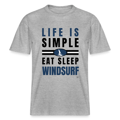 Relaxed Fit Unisex Bio-T-Shirt - Grau meliert