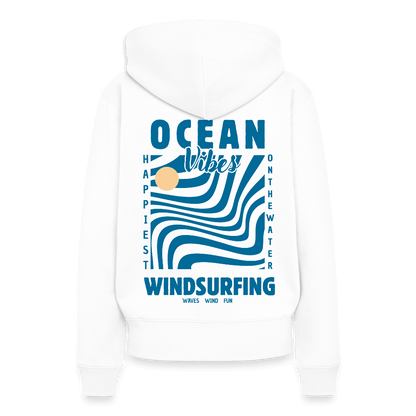 Frauen Premium Hoodie -happiest- - Weiß
