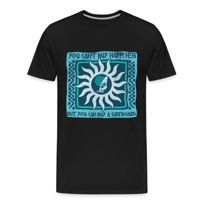 Männer Premium Bio T-Shirt -buy happiness- - Schwarz