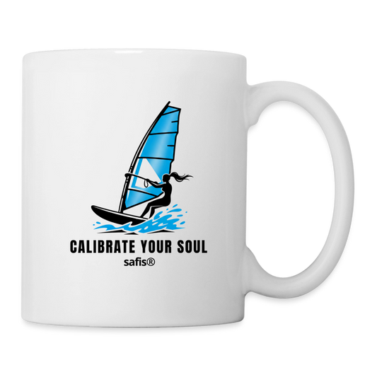Tasse -calibrate your soul- - Weiß
