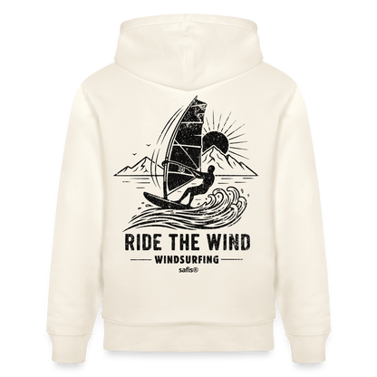 Unisex Bio-Hoodie CRUISER -ride the wind- - Naturweiß 