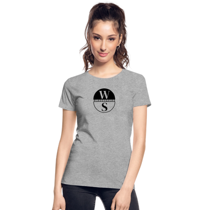 Frauen Premium Bio T-Shirt -ws- - Grau meliert